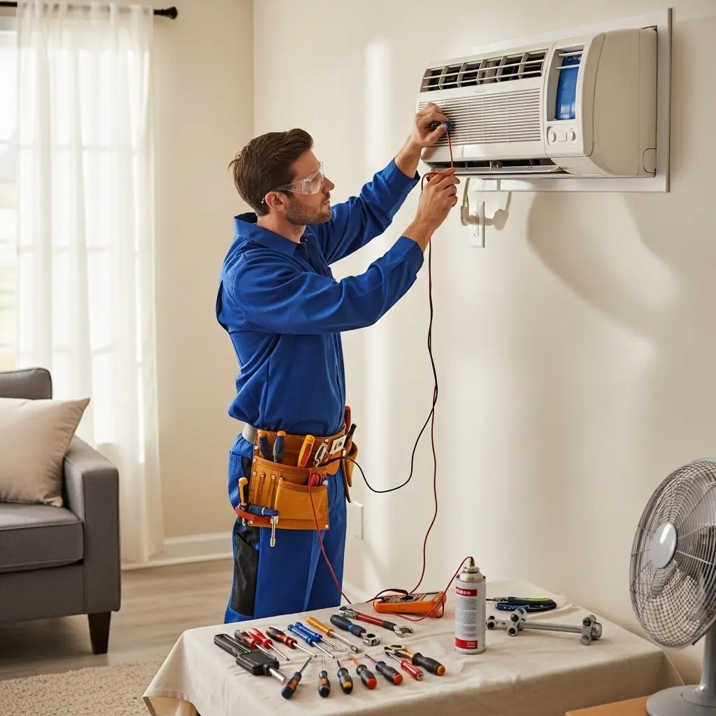 Ahmetli Whirlpool Whirlpool klima gaz dolumu ve bakım – Enerji verimliliği artırıldı. - Teknik servis örneği